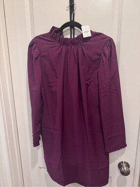 J. Crew Plum Purple Midi Dress